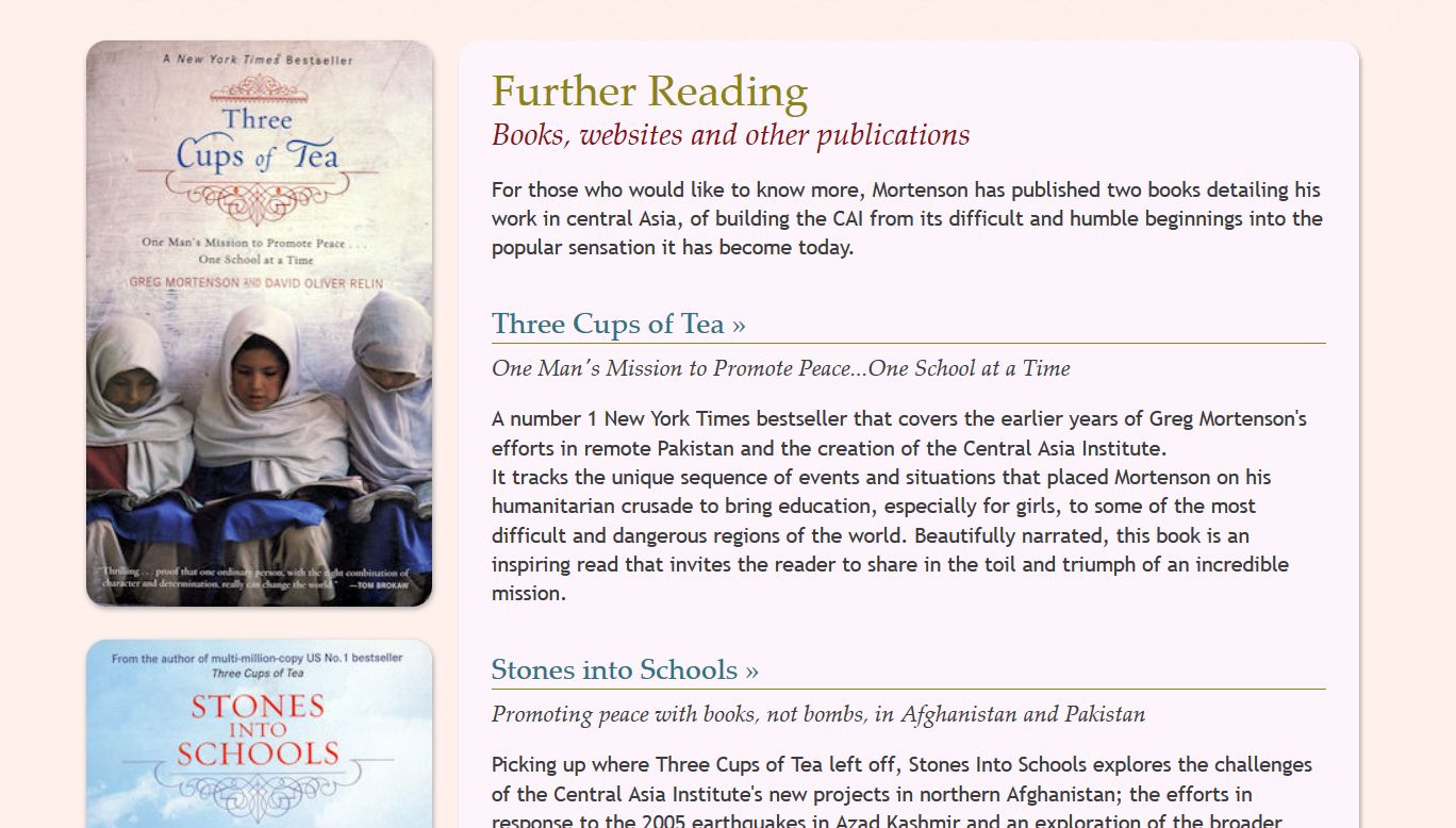 Building with Books further reading page.